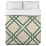 Thatched - Ivory Grayed Jade Lightweight Duvet by OBC