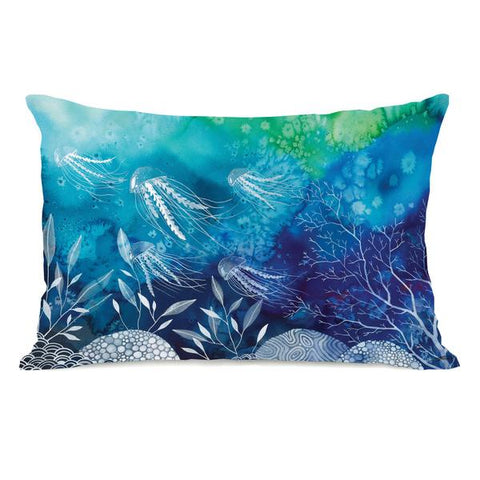 Sea Life - Multi Throw Pillow by Ana Victoria Calderon
