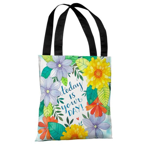 Today is Your Day Florals - Multi Tote Bag by Ana Victoria Calderon