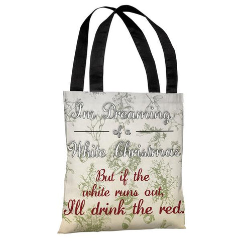 White Christmas Red Wine - Multi Tote Bag by