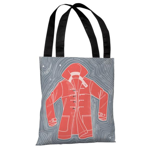 Red Coat Island - Gray Multi Tote Bag by Michael Sanderson