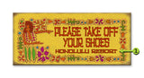 Please Remove Your Shoes Metal 10.5x24
