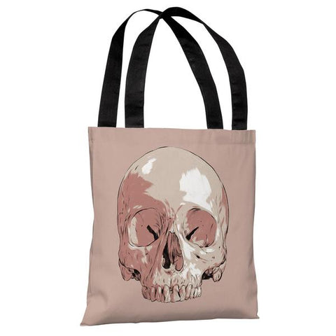 Skull - White Multi Tote Bag by Matthew Woodson