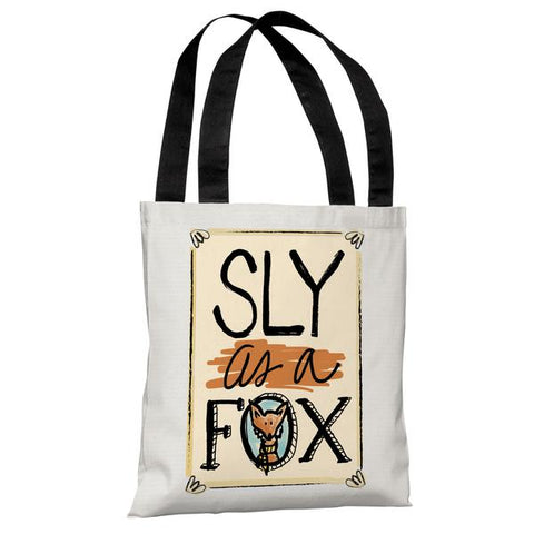 Sly As A Fox - Gray Multi Tote Bag by Jeanetta Gonzales