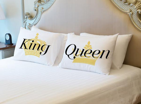King And Queen - Multi Set of Two Pillow Case by