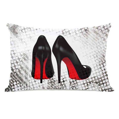 Red Bottom Heels - Multi Lumbar Pillow by OBC 14 X 20