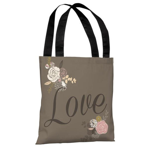 Love Not Reversed - Gray Multi Tote Bag by Angela Nickeas