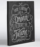 Dream to Create the Future - Gray White Canvas Wall Decor by Lily & Val