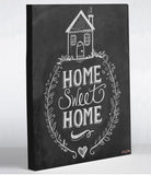Home Sweet Home House - Gray White Canvas Wall Decor by Lily & Val