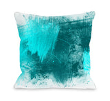 Beautiful Mess - Turquoise Throw Pillow by OBC 18 X 18