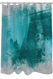 Beautiful Mess - White Turquoise Shower Curtain by OBC 71 X 74