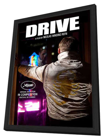 Drive 11 x 17 Movie Poster - Style B - in Deluxe Wood Frame