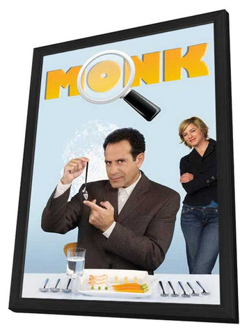 Monk 11 x 17 TV Poster - Belgian Style A - in Deluxe Aluminum Frame