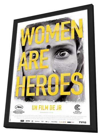 Women Are Heroes 11 x 17 Movie Poster - French Style A - in Deluxe Aluminum Frame