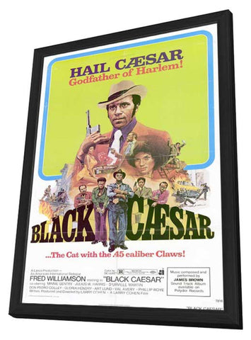 Black Caesar 11 x 17 Movie Poster - Style A - in Deluxe Aluminum Frame