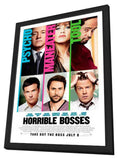 Horrible Bosses 11 x 17 Movie Poster - Style B - in Deluxe Aluminum Frame