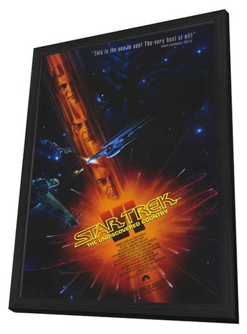 Star Trek 6: The Undiscovered Country 11 x 17 Movie Poster - Style A - in Deluxe Aluminum Frame
