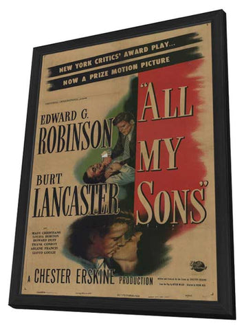 All My Sons 11 x 17 Movie Poster - Style A - in Deluxe Aluminum Frame