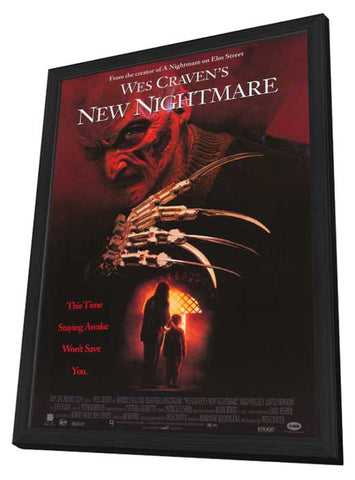 Wes Craven's New Nightmare 11 x 17 Movie Poster - Style B - in Deluxe Aluminum Frame