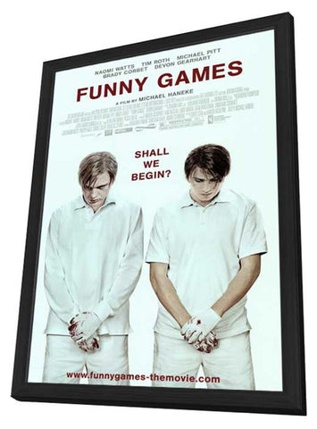 Funny Games 11 x 17 Movie Poster - Style B - in Deluxe Aluminum Frame