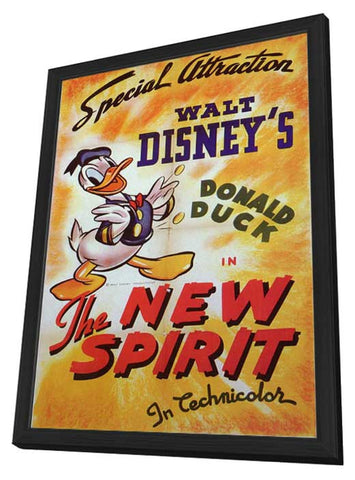 The New Spirit 11 x 17 Movie Poster - Style A - in Deluxe Aluminum Frame