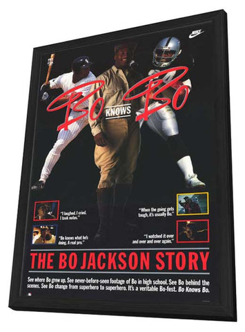 Bo Knows Bo 11 x 17 Movie Poster - Style A - in Deluxe Aluminum Frame