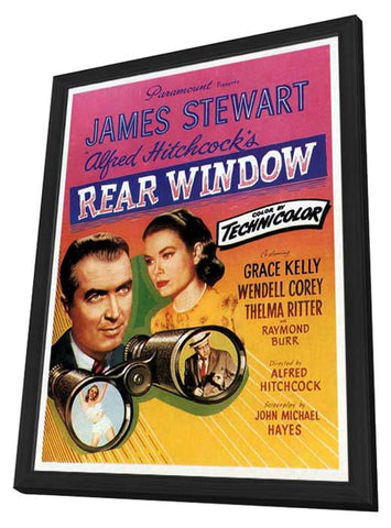 Rear Window 11 x 17 Movie Poster - Style G - in Deluxe Wood Frame