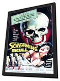 Screaming Skull 11 x 17 Movie Poster - Style A - in Deluxe Aluminum Frame