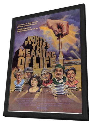 Monty Python's The Meaning of Life 11 x 17 Movie Poster - Style A - in Deluxe Aluminum Frame