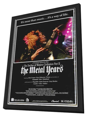 Decline of Western Civilization 2: The Metal Years 11 x 17 Movie Poster - Style A - in Deluxe Aluminum Frame