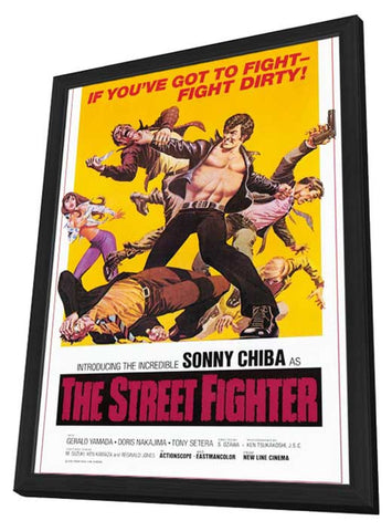 The Street Fighter 11 x 17 Movie Poster - Style A - in Deluxe Aluminum Frame