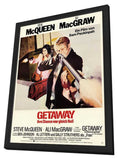 The Getaway 11 x 17 Movie Poster - German Style A - in Deluxe Wood Frame
