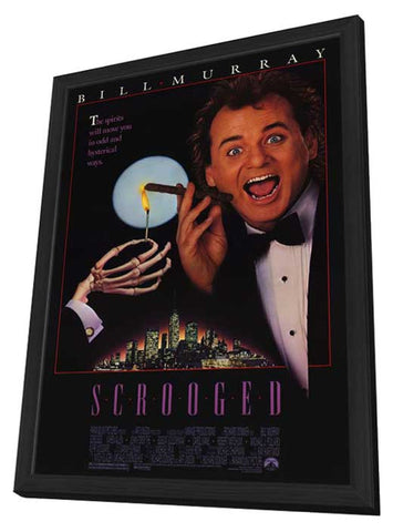 Scrooged 11 x 17 Movie Poster - Style A - in Deluxe Aluminum Frame