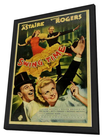 Swing Time 11 x 17 Movie Poster - Style B - in Deluxe Aluminum Frame