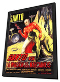 Santo Versus the Martian Invasion 11 x 17 Movie Poster - Spanish Style A - in Deluxe Aluminum Frame