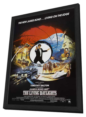 The Living Daylights 11 x 17 Movie Poster - Style D - in Deluxe Aluminum Frame