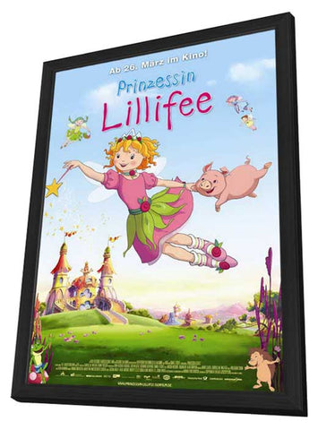 Prinzessin Lillifee 11 x 17 Movie Poster - German Style A - in Deluxe Aluminum Frame