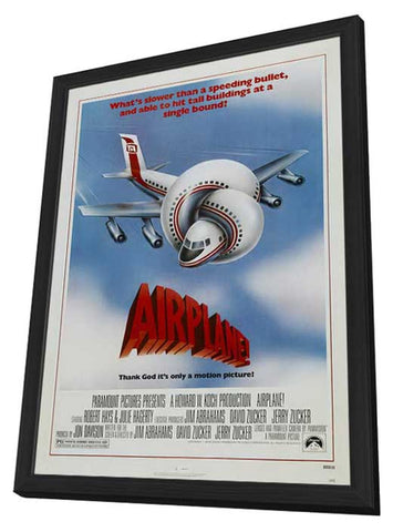 Airplane! 11 x 17 Movie Poster - Style A - in Deluxe Aluminum Frame