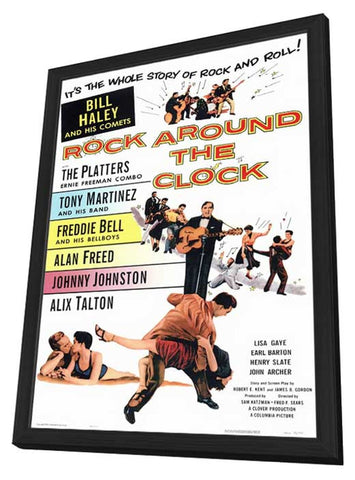 Rock Around the Clock 11 x 17 Movie Poster - Style A - in Deluxe Aluminum Frame