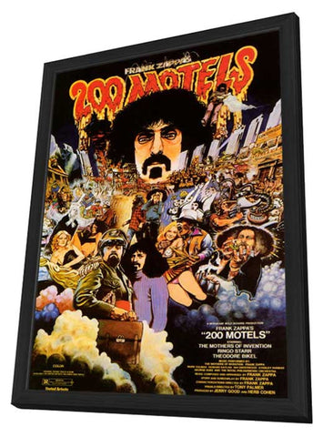 200 Motels 11 x 17 Movie Poster - Style A - in Deluxe Wood Frame