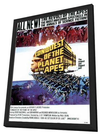 Conquest of the Planet of the Apes 11 x 17 Movie Poster - Style A - in Deluxe Aluminum Frame