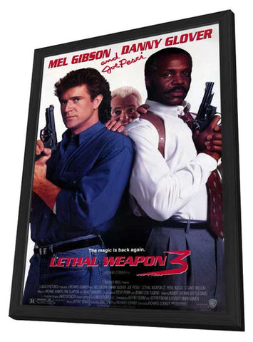 Lethal Weapon 3 11 x 17 Movie Poster - Style A - in Deluxe Aluminum Frame