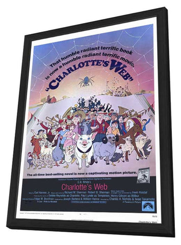 Charlottes Web 11 x 17 Movie Poster - Style A - in Deluxe Aluminum Frame