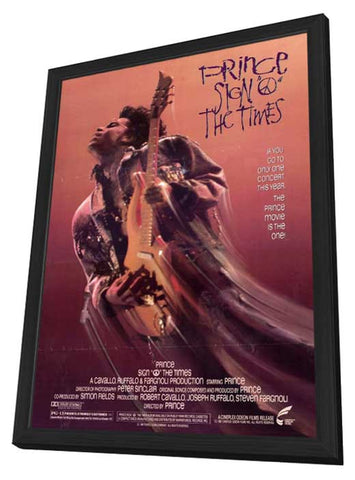 Sign O The Times - Prince 11 x 17 Movie Poster - Style A - in Deluxe Aluminum Frame