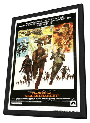 The Soul of Nigger Charley 11 x 17 Movie Poster - Style A - in Deluxe Aluminum Frame