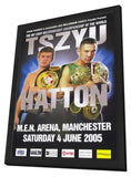 Kostya Tszyu vs Ricky Hatton 11 x 17 Boxing Promo Poster - Style A - in Deluxe Aluminum Frame