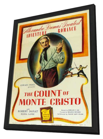 The Count of Monte Cristo 11 x 17 Movie Poster - Style A - in Deluxe Aluminum Frame