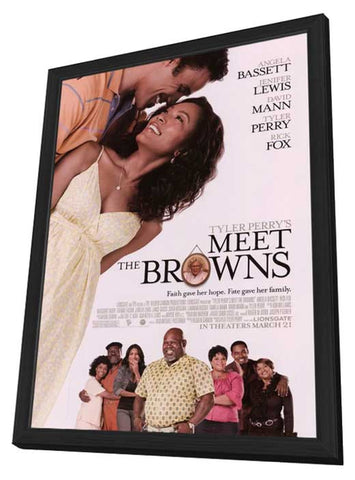 Tyler Perry's Meet The Browns 11 x 17 Movie Poster - Style C - in Deluxe Aluminum Frame