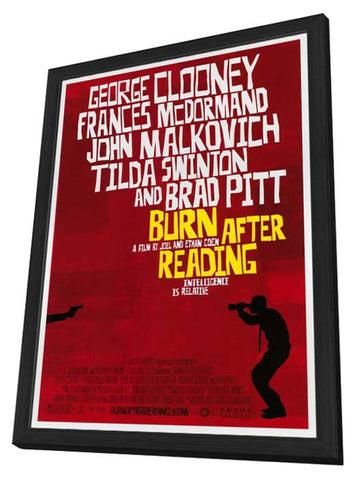 Burn After Reading 11 x 17 Movie Poster - Style A - in Deluxe Aluminum Frame