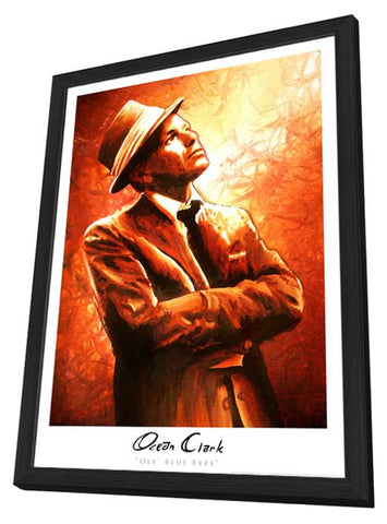 Ocean Clark 11 x 17 - Ole Blue Eyes - in Deluxe Aluminum Frame